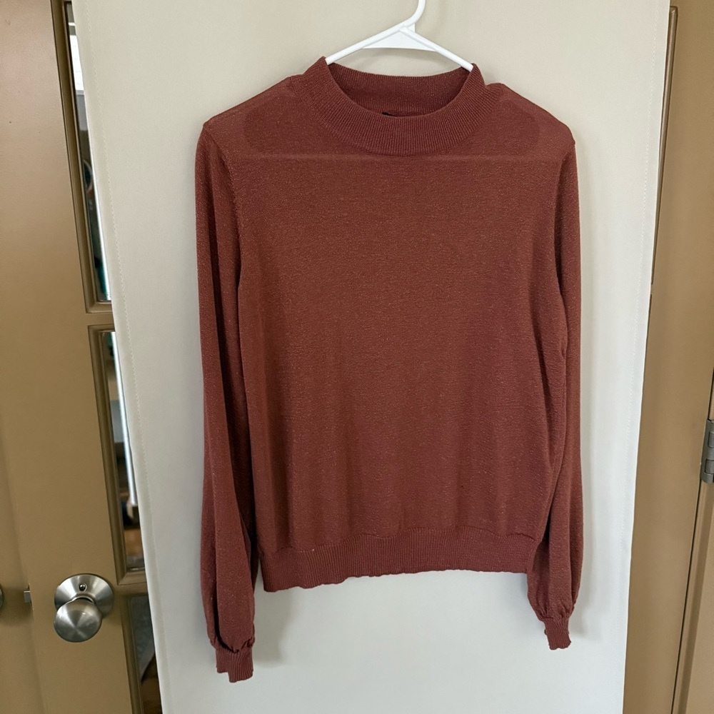 Lumiere Rust Crew Neck Sweater
